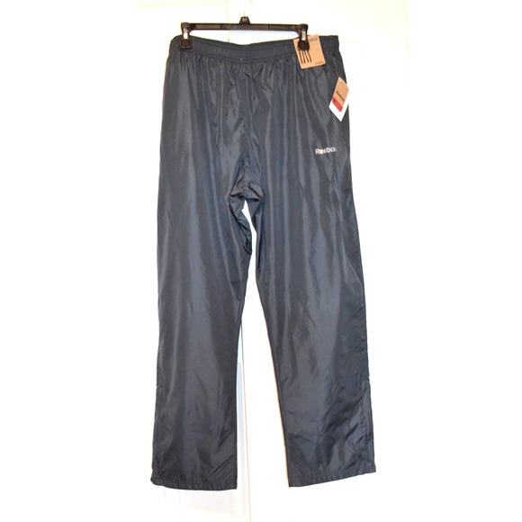 Nwt's Reebok Sport Gray Training Jogger Pants Mens 2XL Mesh Lined Zippers at Hem - Picture 1 of 16